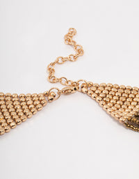 Gold Layered Beaded Choker - link has visual effect only