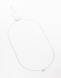 Silver Cubic Zirconia Diamante Infinity Pendant Necklace - link has visual effect only