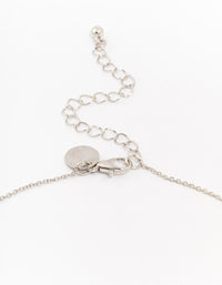 Silver Cubic Zirconia Diamante Infinity Pendant Necklace - link has visual effect only
