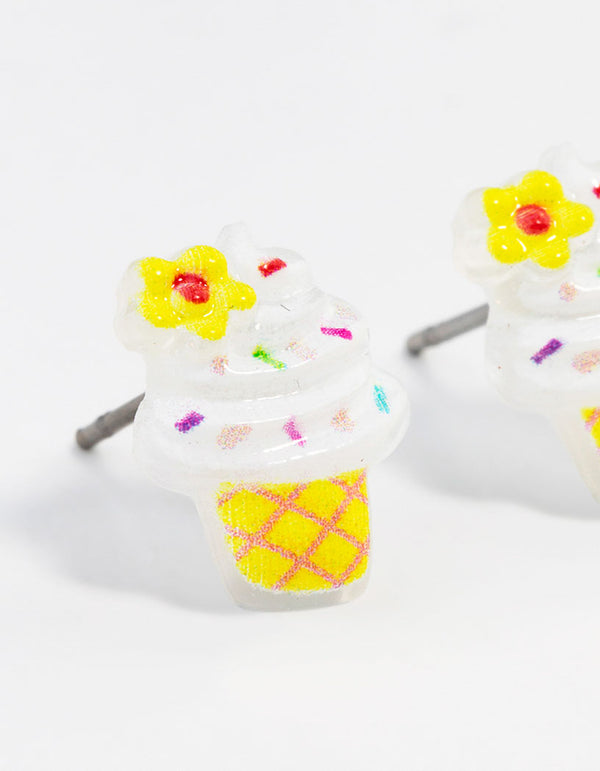 Ice cream Cone Stud Earrings