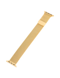 Gold Plated Stainless Steel  Mesh Watch Strap 38/40/41 - link has visual effect only