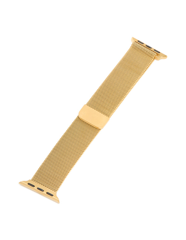 Gold Plated Stainless Steel  Mesh Watch Strap 38/40/41