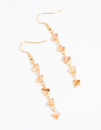 Gold Strand Drop Earrings - link has visual effect only
