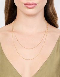 Gold Rope Double Chain Layered Necklace - link has visual effect only