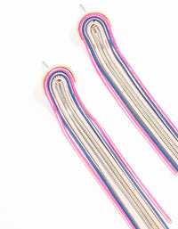 Rainbow Waterfall Drop Earrings - link has visual effect only