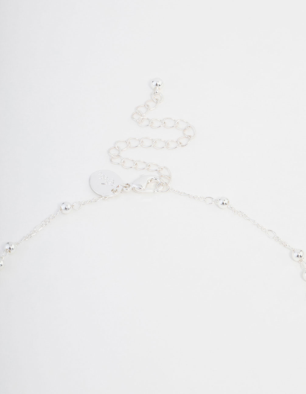 Silver Plated Mary Cross Ball Necklace