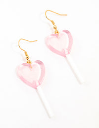 Pink Lollipop Drop Earrings - link has visual effect only