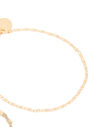 Gold Twisted Tab Bracelets 2-Pack - link has visual effect only