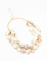 Genuine Shell Layered Necklace - link has visual effect only