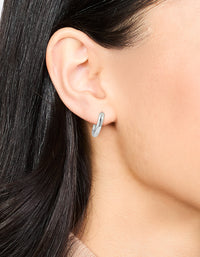 Waterproof Stainless Steel Clicker Hoop Earrings 16 MM - link has visual effect only