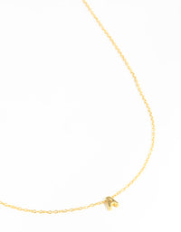 Gold Plated Sterling Silver Initial A Necklace - link has visual effect only