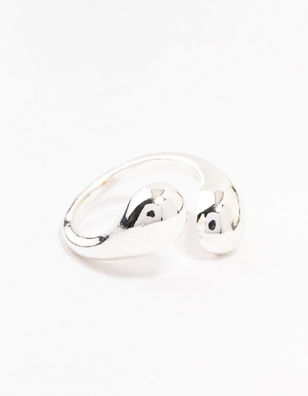 Silver Plated Sphere Wrapped Ring