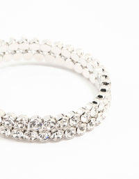 Silver Diamante Bangle - link has visual effect only