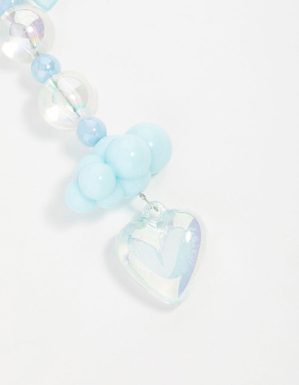 Blue  Cloud Bow Keychain