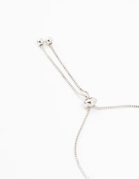 Silver Cubic Zirconia Heart Toggle Bracelet - link has visual effect only