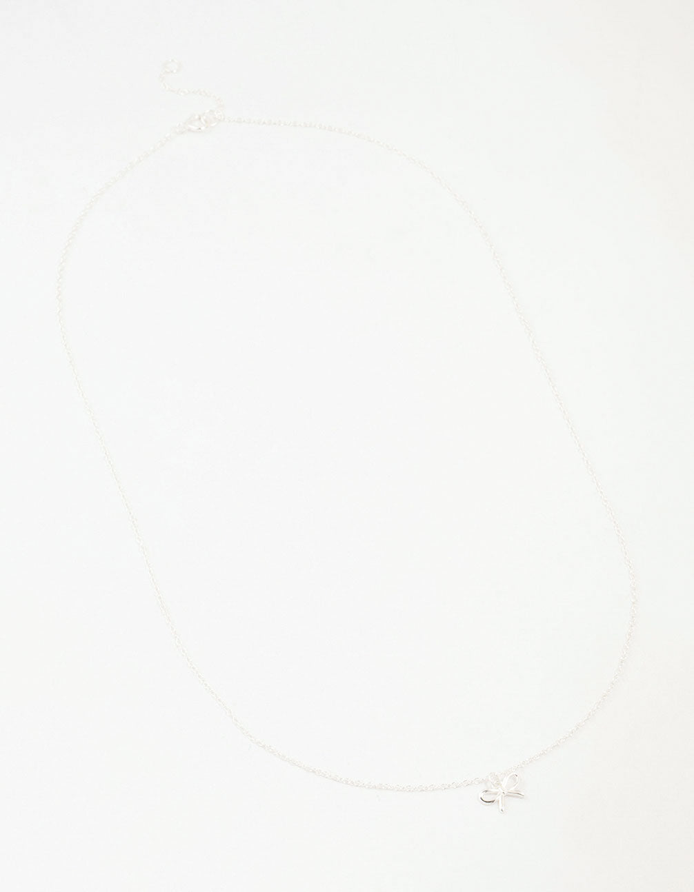 Sterling Silver Bow Necklace