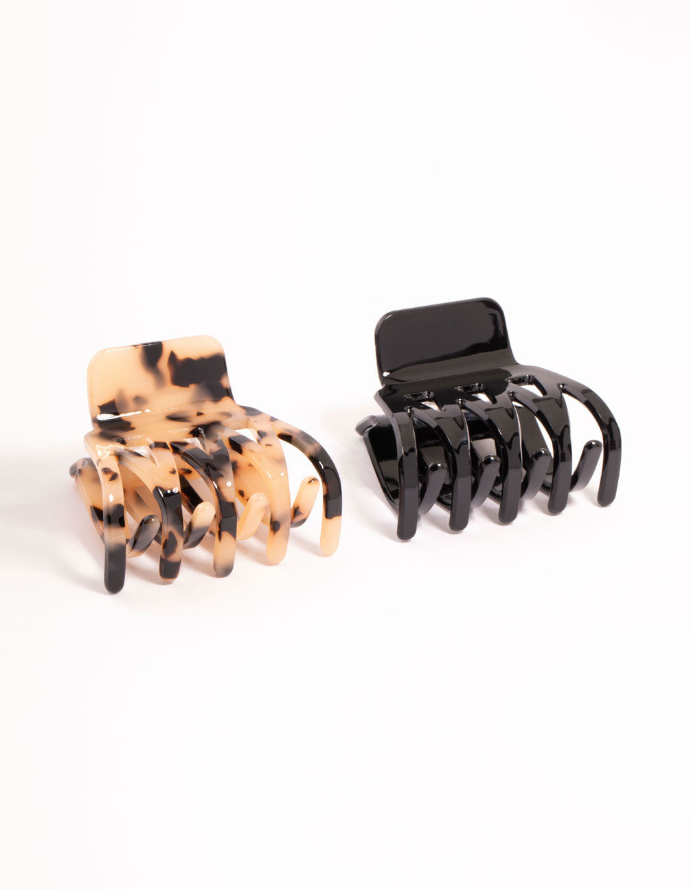 Small Acrylic Zig Zag Claw Clips 2-Pack