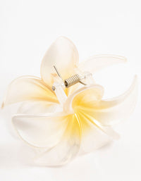 Frangipani Ombre Claw Clip - link has visual effect only