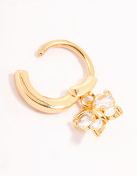 Gold Plated Surgical Steel Butterfly Drop Clicker Belly Bar - link has visual effect only