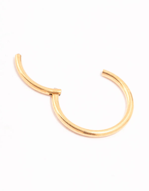 Gold Plated Titanium Clicker Ring
