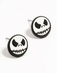 Round Skeleton Stud Earrings - link has visual effect only