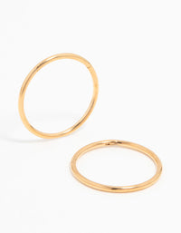 Gold Plated Titanium Sleeper Earrings 14 mm - link has visual effect only