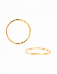 Gold Plated Titanium Sleeper Earrings 12 mm - link has visual effect only