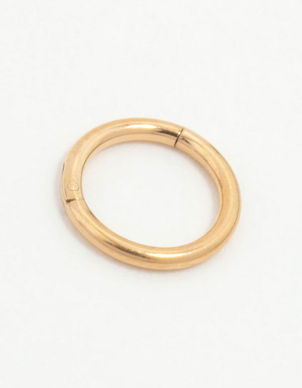 Gold Plated Titanium Micro Clicker Ring