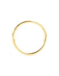 Gold Plated Titanium Thin Clicker Ring 8 mm - link has visual effect only