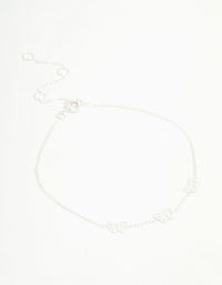 Sterling Silver Butterfly Trio Bracelet - link has visual effect only