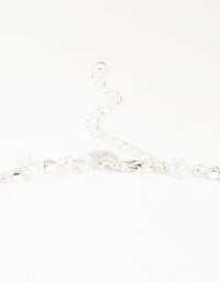 Crater Hoop & Pearl Silver Necklace - link has visual effect only