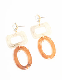Open Shape Drop Acrylic Earrings - link has visual effect only