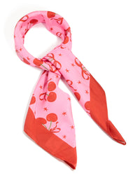 Cherry Bow & Star Fabric Scarf - link has visual effect only