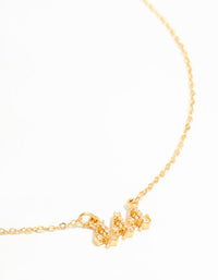 Gold Plated Cubic Zirconia 444 Angel Number Necklace - link has visual effect only