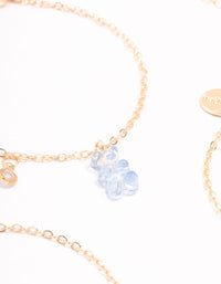 Gold Gummy Bear Bracelets 3-Pack - link has visual effect only