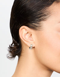 Titanium Classic Flat Hoop Earrings - link has visual effect only