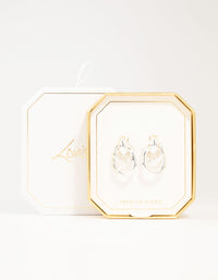 Silver Plated Door Knocker Drop Earrings - link has visual effect only