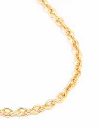 Waterproof Gold Plated Stainless Steel Cable Necklace - link has visual effect only