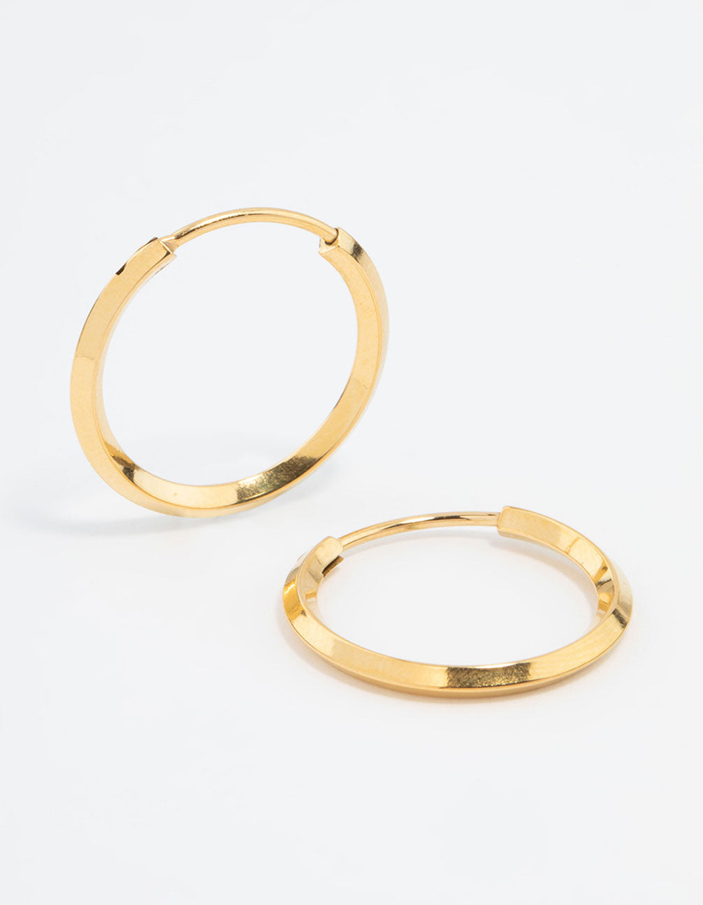 14K Yellow Gold Bujukan Diamond Classic Hoop Earrings in size 30mm | Shop 14k Yellow Gold 14K Yellow Gold Bujukan Diamond Classic Hoop Earrings in size 30mm | Shop 14k Yellow Gold