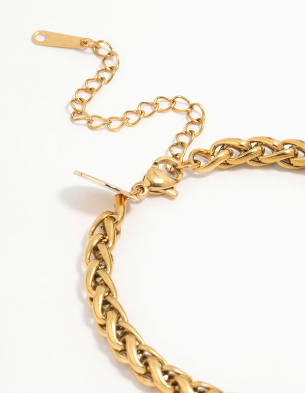 Waterproof Gold Plated Stainless Steel Paloma Chain Bracelet
