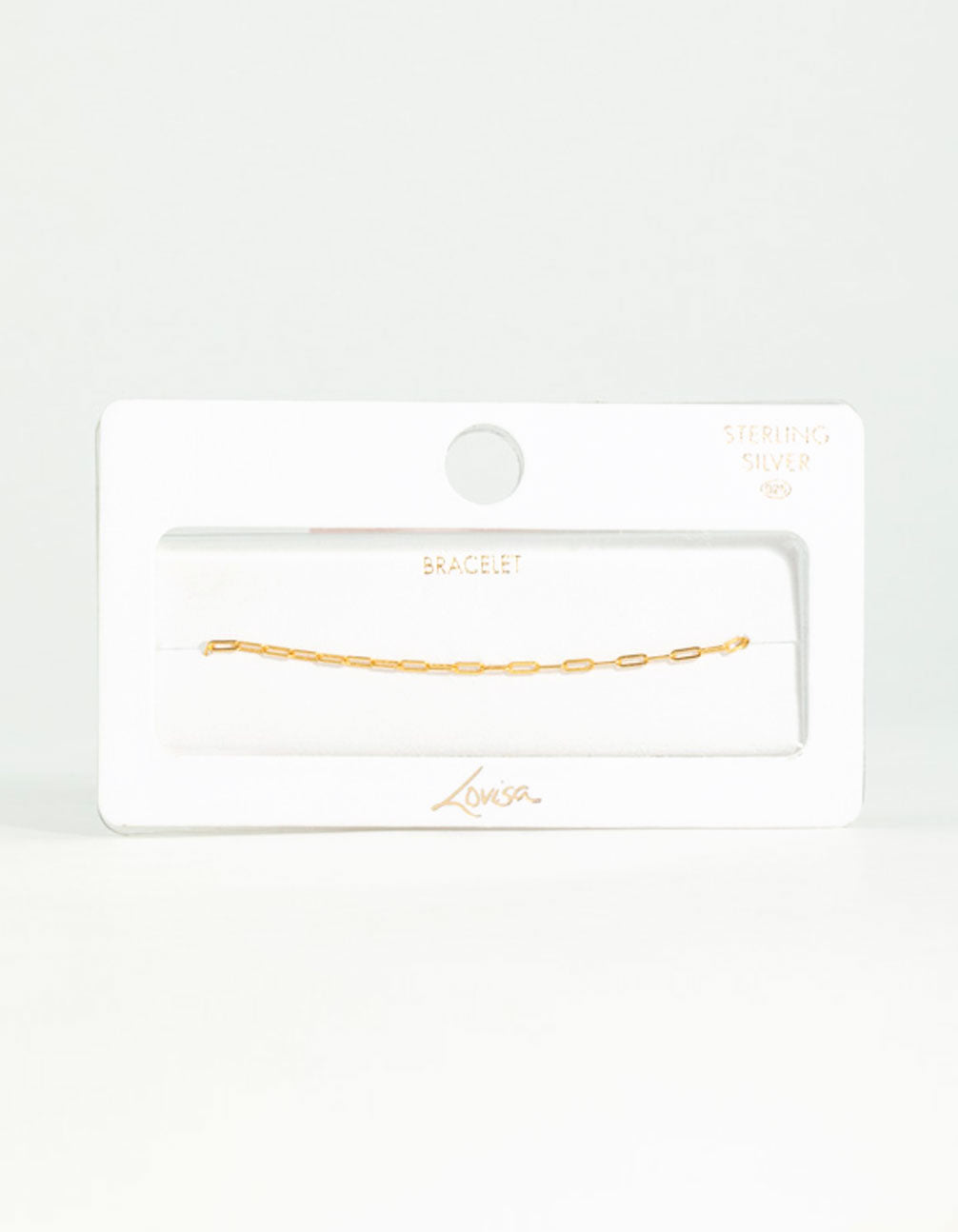 Gold Plated Sterling Silver Open Link Bracelet