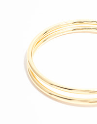 Gold Plated Layered Rondell Bangle - link has visual effect only