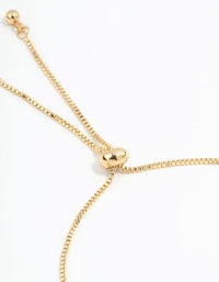 Gold Plated  Mini Cubic Zirconia Flower Toggle Bracelet - link has visual effect only