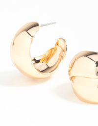 Gold Overlapped Large Hoop Earrings - link has visual effect only