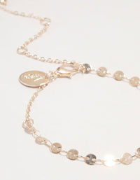 Rose Gold Mixed Chain Bracelets & Anklets 4-Pack - link has visual effect only