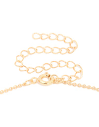 Gold Plated Brass Ribbed Flower Pendant Necklace - link has visual effect only