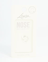 Surgical Steel Butterfly Spiral Nose Ring - link has visual effect only