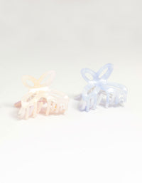 Blue & Pink Acrylic Butterfly Claw Clips 2-Pack - link has visual effect only