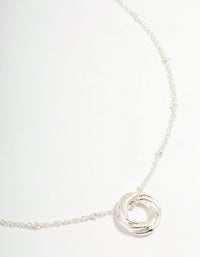 Silver Ball Chain O Ring Necklace - link has visual effect only