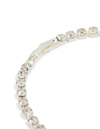 Silver Diamante Tennis Bracelet - link has visual effect only